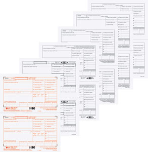 Laser W-2, 6-Part Set 8.5" X 11" (image for) Laser W-2, 6-Part Set 8.5" X 11"